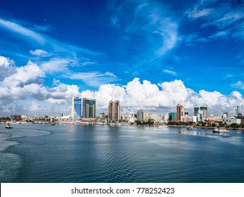 View to Dar es Salaam from sea.