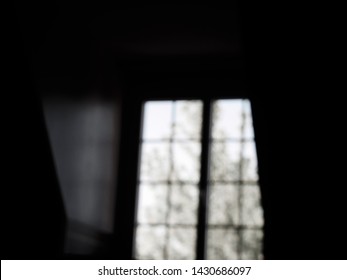 view from the dark window
