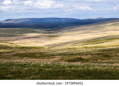 View of Dartmoor National Park, a vast moorland in the county of Devon, in south west England, United Kingdom 