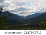 View from Dempster Highway near Eagle Plains in Yukon