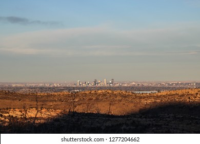View Of Denver Downtown From A Hilltop