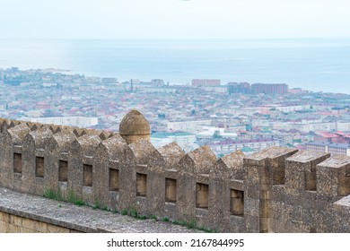 view of Derbent and the Caspian Sea from the walls of the citadel