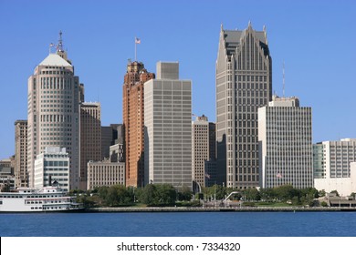 View Of Detroit Skyline From Windsor, Ontario