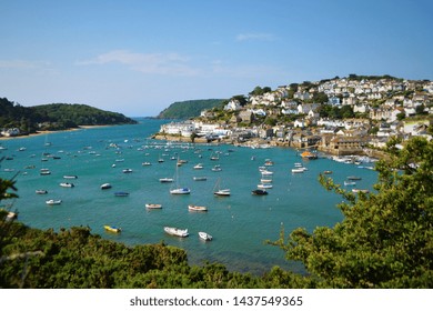 A View Of The Devon Town Of Salcombe.