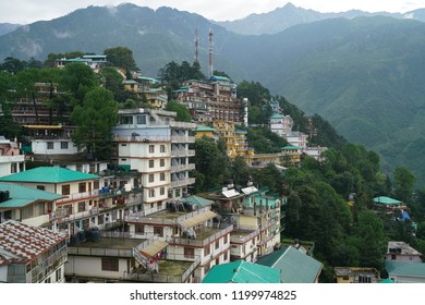 View Of Dharamshala. Kangra District, Himachal Pradesh, India