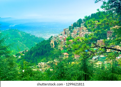 View Of Dharamshala. Kangra District, Himachal Pradesh, India