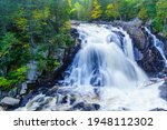 View of the Diable (Devil) waterfall, in Mont Tremblant National Park, Quebec, Canada