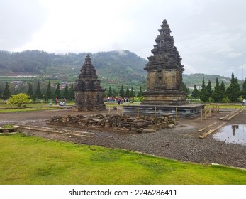 A view of the Dieng Temple Complex, located in the Dieng Plateau, Indonesia