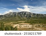 View of Dinara mountain located on the border of Bosnia and Herzegovina and Croatia