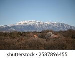 View of Dinara mountain located on the border of Bosnia and Herzegovina and Croatia