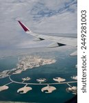 View of the doha from the plane window