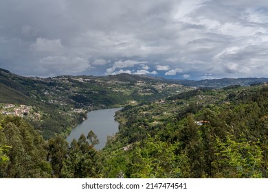 A View Of The Douro River And Valley Under An Overcast Sky After A Spring Rain Shower