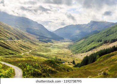 View Down Glen Croe Ardgartan Scotland