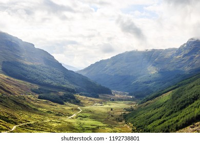 View Down Glen Croe Ardgartan Scotland