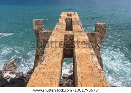 Similar – Image, Stock Photo pier Sea bridge Beach