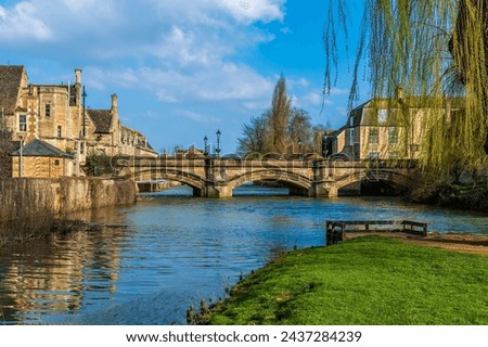 Similar – Image, Stock Photo riverside road bank Street