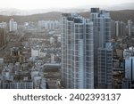 View of downtown Cheonan City from Observatory