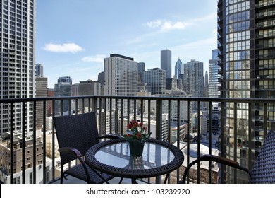 View Of Downtown From A Condo Balcony