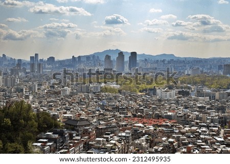  The view of downtown Gangnam, Seoul                              