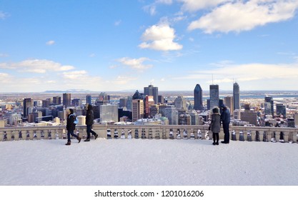 View of Downtown Montreal, Canada (Winter) 