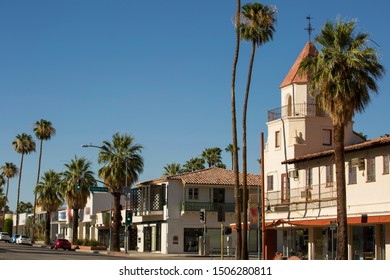 View Of Downtown Palm Springs, California.