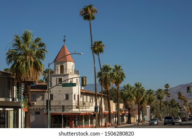 View Of Downtown Palm Springs, California.