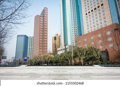 View Of Downtown Raleigh, North Carolina From Street Level, Hdr Image