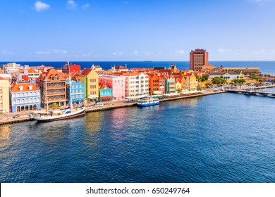 View of downtown Willemstad. Curacao, Netherlands Antilles