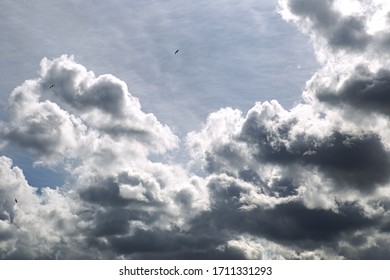 View of the dramatical cloudy sky at a day time