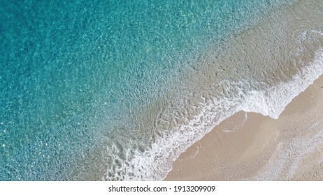 
View From The Drone To The Beach