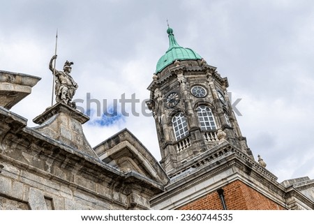 View of Dublin Castle, a historical site located on Castle Street, in Dublin City Centre, Ireland