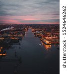 The View Of Dublin At Sunset
