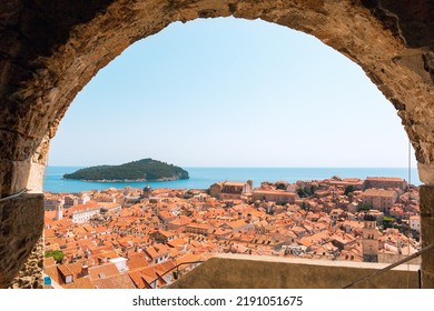 View Of Dubrovnik And The Adriatic Sea From The Fortress Wall