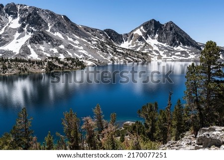 View of Duck Lake near Mammoth Lakes in the Sierra Nevada Mountains of California.