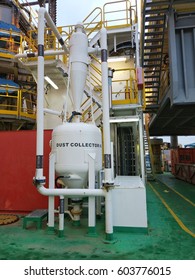 View Of Dust Collector On Board Drilling Rig