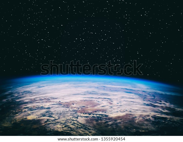 宇宙からの地球の眺め この画像のエレメントはnasaが提供します の写真素材 今すぐ編集