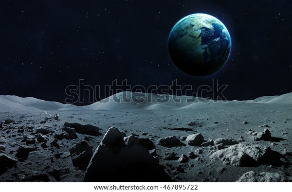 View Earth Moon Elements This Image Stock Photo Edit Now 467895722