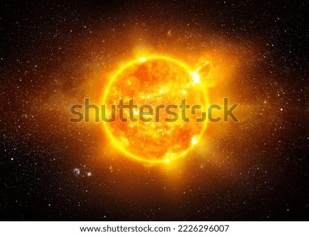 View of the Earth, sun, star and galaxy. Sunrise over planet Earth, view from space. Concept on the theme of ecology, environment, Earth Day. Elements of this image furnished by NASA.