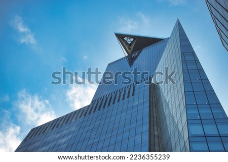 View of the edge building in Hudson Yards, New York City.