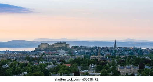 View Of Edinburgh Castle From Blackford Hill