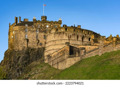 View of Edinburgh catle in Scotland
