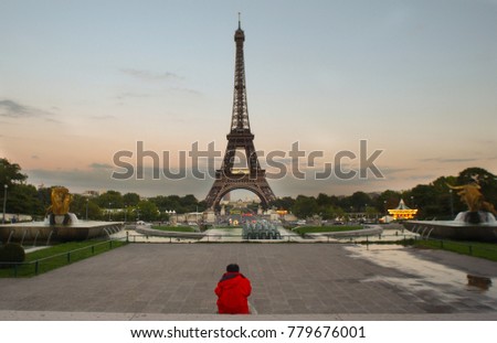 Similar – Image, Stock Photo encore une fois, la tour eiffel !