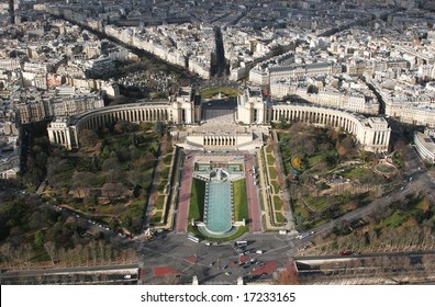 Trocadéro. View From The Eiffel Tower. Paris, France