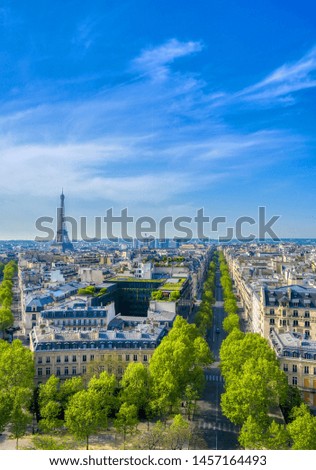 Similar – Image, Stock Photo Eiffel Tower on the first platform
