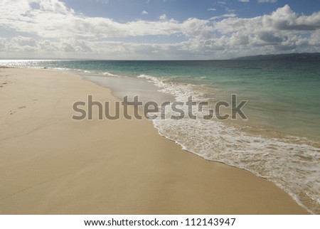 View of empty beach