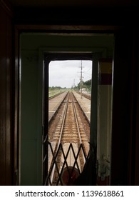 View of the end of the train Black.