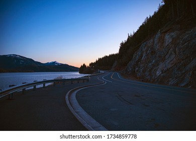 The View Of Epic Nature As You Drive Down The Quiet Winding Road