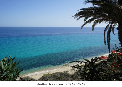 View of Esquinzo Beach, Playa de Esquinzo, on the Atlantic Ocean coast in October. Esquinzo, Fuerteventura, Las Palmas, Canary Islands, Spain. - Powered by Shutterstock