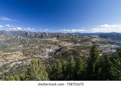 View Of Estes Park From Aerial Tramway, Colorado, USA