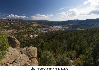 View Of Estes Park From Aerial Tramway, Colorado, USA